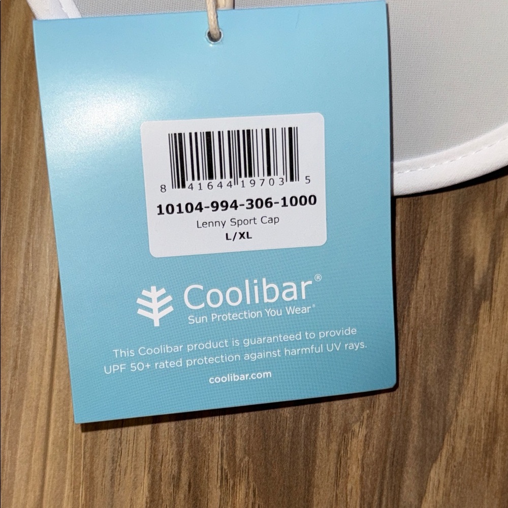 White & Gray coolibar Baseball Cap - Picture 5 of 6